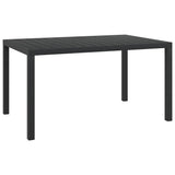 Vidaxl tuintafel 150x90x74 cm aluminium en hkc zwart