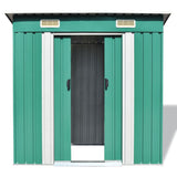 Vidaxl Garden shed Metal Green