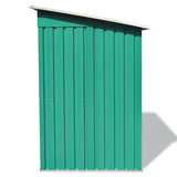 Vidaxl Garden shed Metal Green