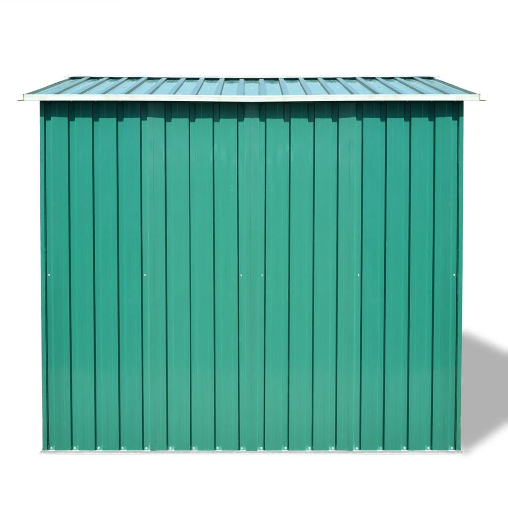 VIDAXL GARDEN SHED 257X205X178 cm verde metallico