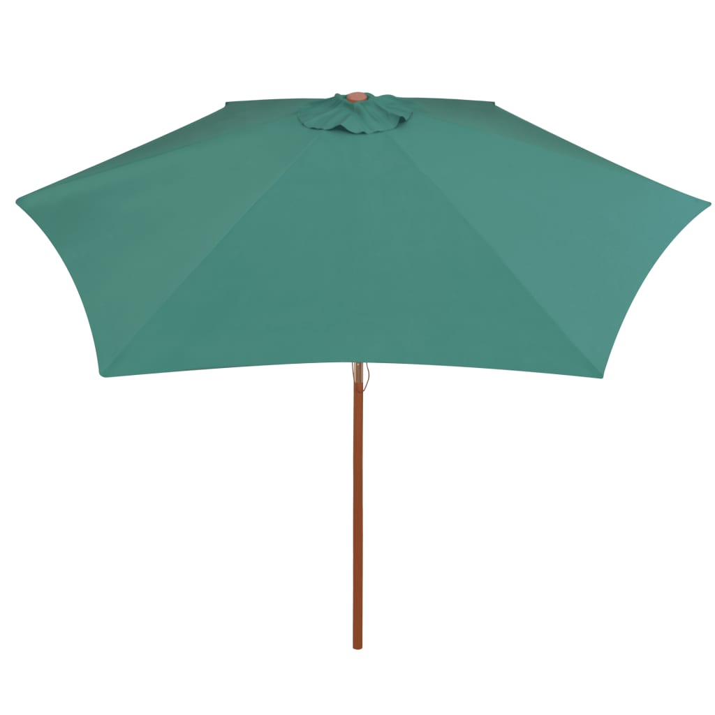 Vidaxl Parasol 270x270 cm Træpolegrøn