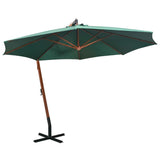 Vidaxl flytende parasol 350 cm trestanggrønn