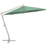 Vidaxl flytende parasol med aluminiumstang 350 cm grønn