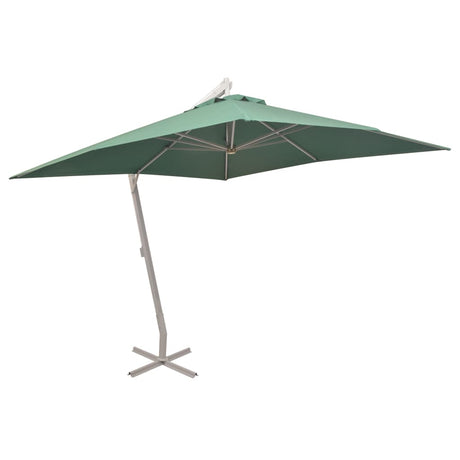 Vidaxl Floating parasol with aluminum pole 300x300 cm green