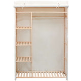 Vidaxl kledingkast stof en grenenhout 110x40x170 cm