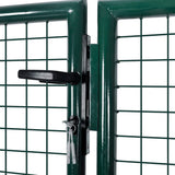 Porta Vidaxl 306x175 cm in acciaio verde