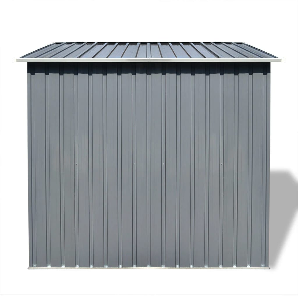 Vidaxl garden shed metal gray