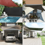 Vidaxl Sunshade HDPE Quadrat 2x2 m Creme