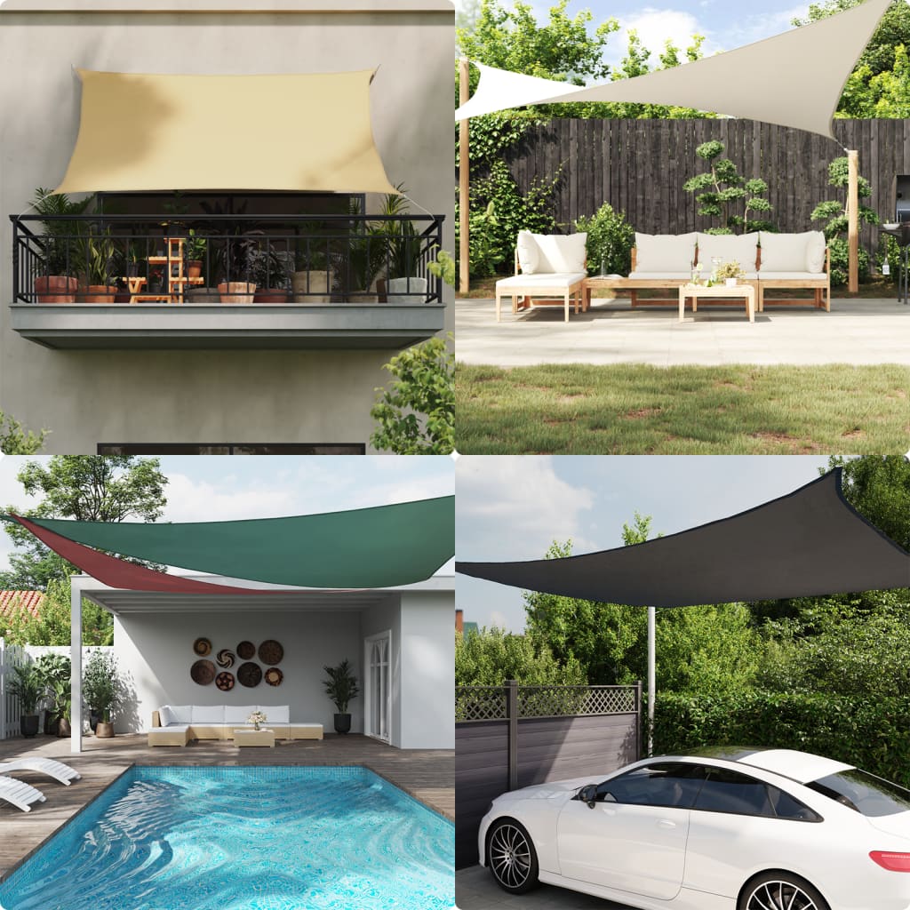 Vidaxl Sunshade Square 2x2 m Oxford Tissu beige