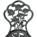 Vidaxl bistrostoelen 2 st gietaluminium groen