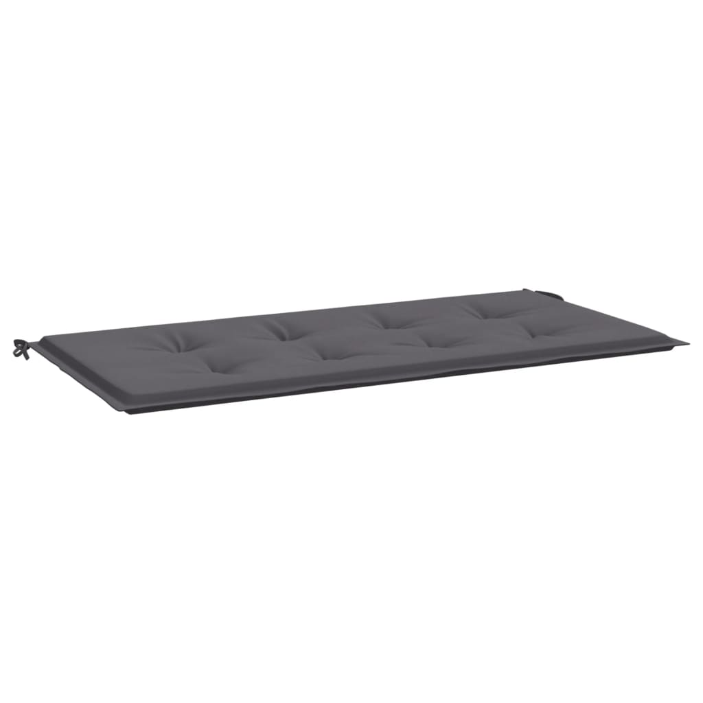 Vidaxl Garden Bench Cushion 120x50x3 cm Oxford Stoff Anthracite -farget