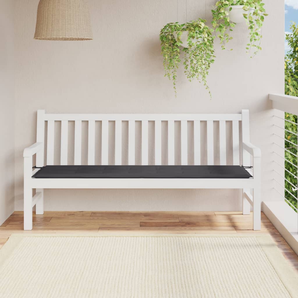 Vidaxl Garden Bench Cushion 180x50x3 CM Oxford Fabric Antracita -Coled