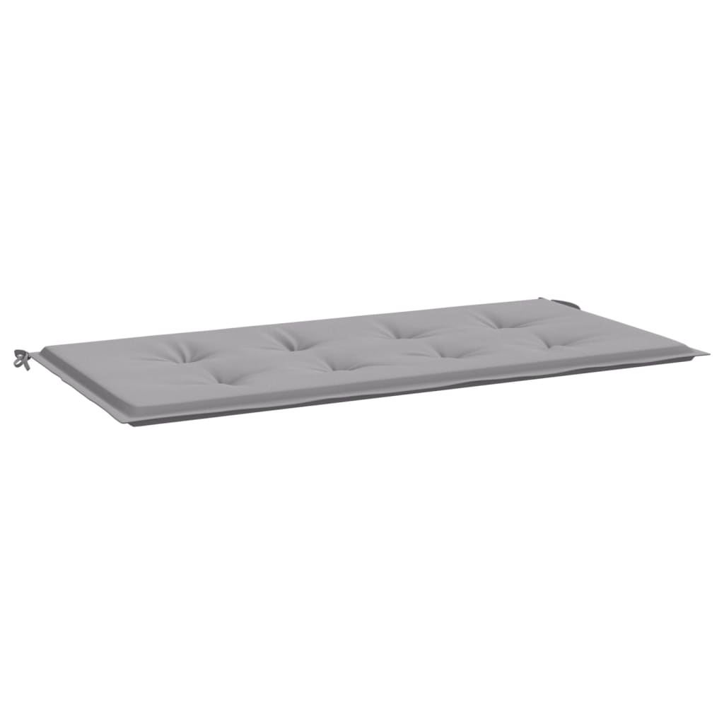 Vidaxl jardin banc coussin 100x50x3 cm oxford tissu gris