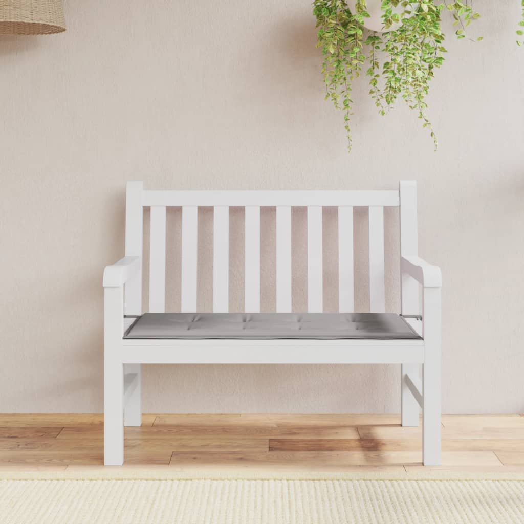 Vidaxl Garden Bench polštář 120x50x3 cm Oxfordská textilie šedá