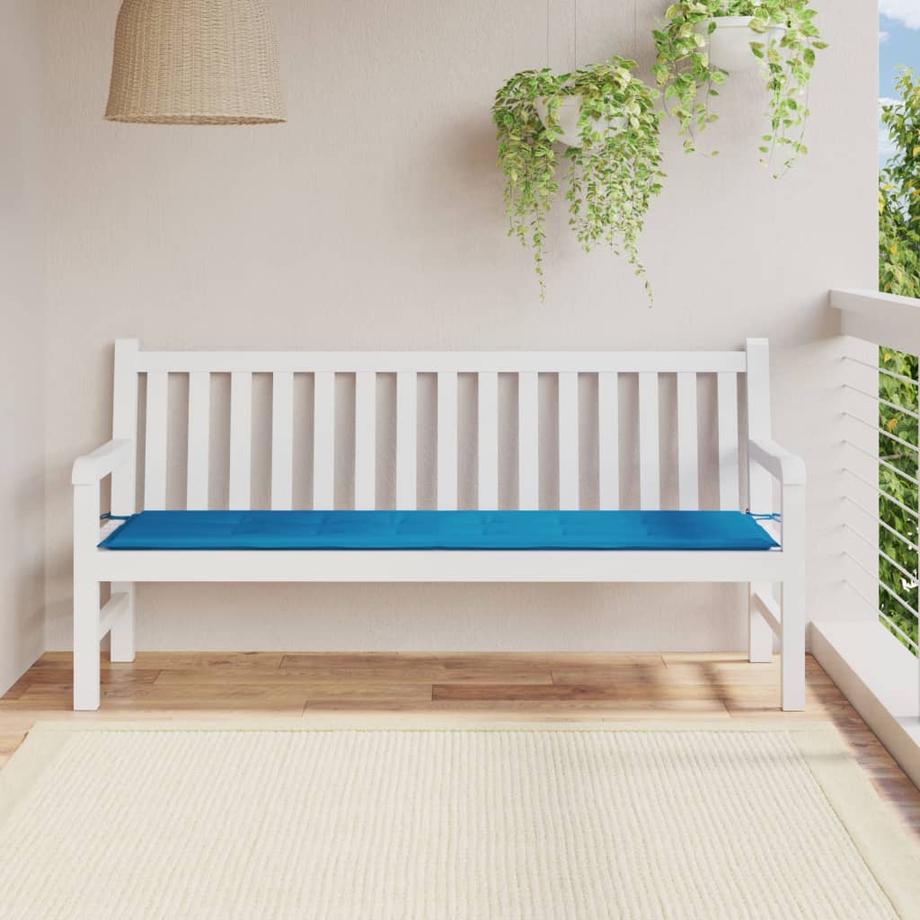 Vidaxl Garden Bench polštář 180x50x3 cm oxford tkanina modrá