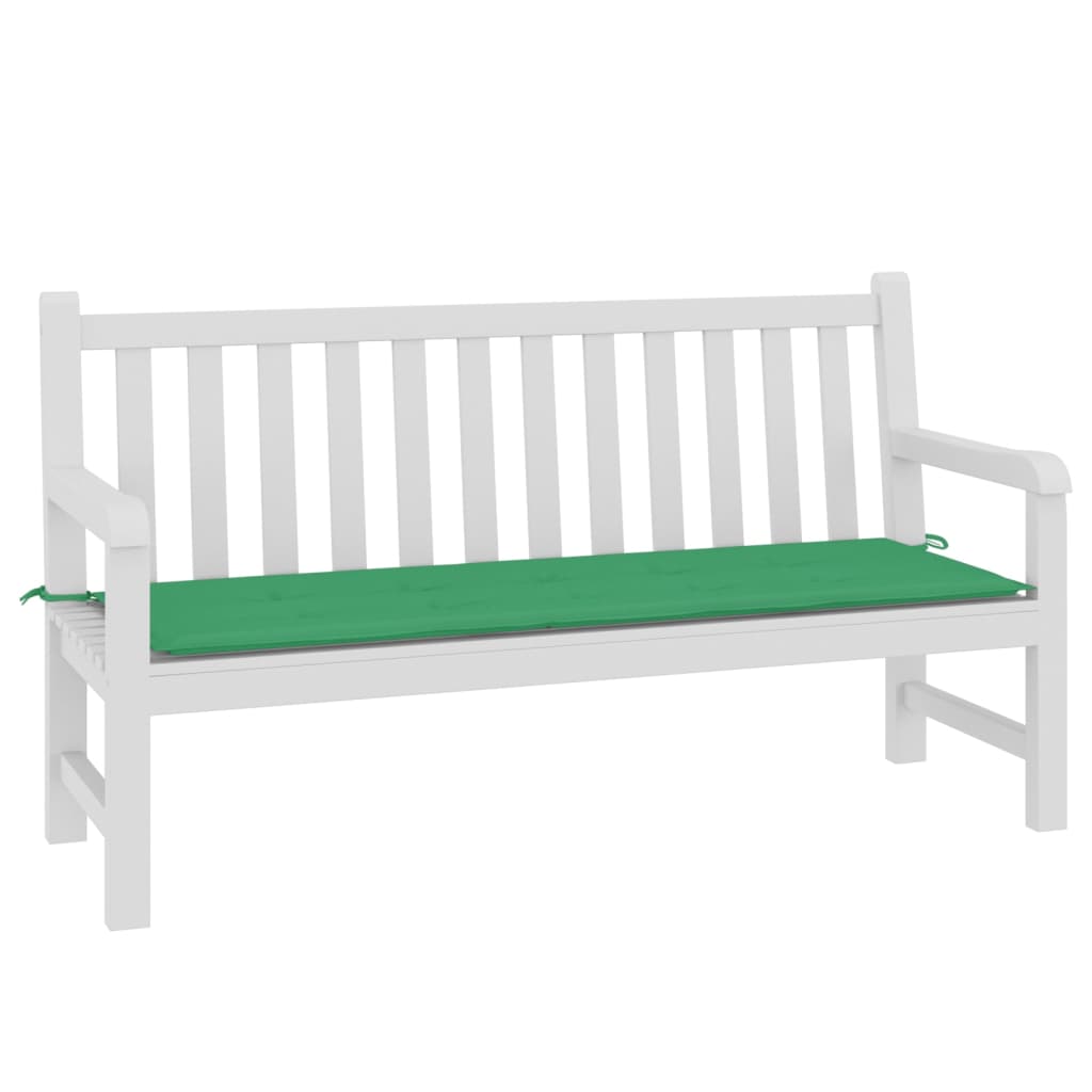 Vidaxl Garden bench cushion 150x50x3 cm Oxford fabric green