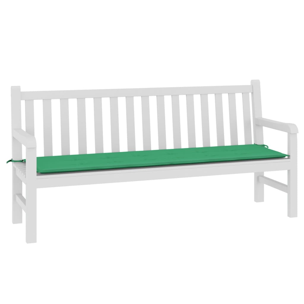 Vidaxl Garden Bench Pushion 180x50x3 cm Oxford Fabric Green