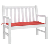 Vidaxl tuinbankkussen 120x50x4 cm oxford stof rood