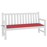 Vidaxl Garden Bench Pushion 150x50x3 cm Oxford stof rød