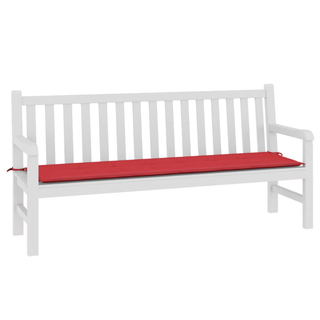 Vidaxl Garden Bench Kissen 180x50x3 cm Oxford Stoff rot