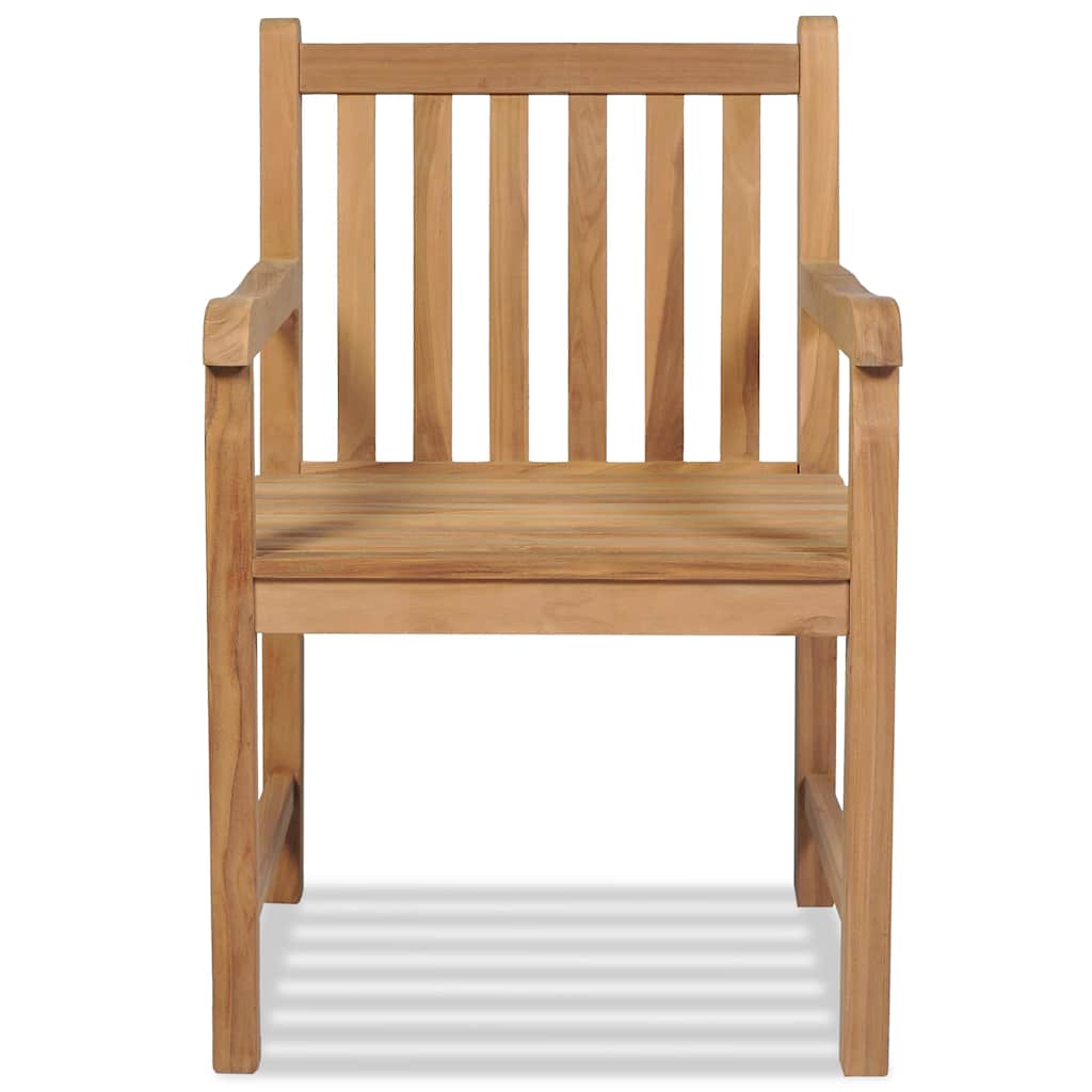 Vidaxl tuinstoelen 2 st massief teakhout