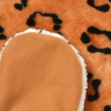 Vidaxl luipaardvloerkleed pluche 139 cm bruin