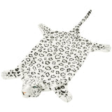 Vidaxl Leopard Flooring Plush 139 cm Bianco