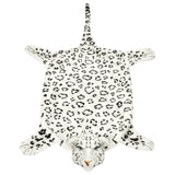 Vidaxl Leopard Flooring Plush 139 cm Bianco