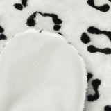 Vidaxl Leopard Flooring Plush 139 cm Bianco