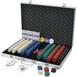 Vidaxl Poker Set z aluminijem 1000 čipov