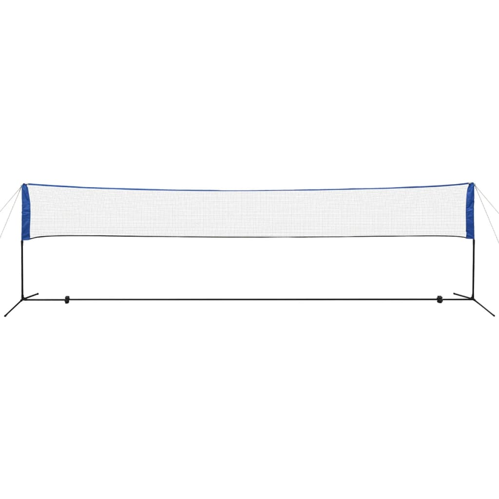 Vidaxl badmintonnet med skyttelbusser 600 x 155 cm