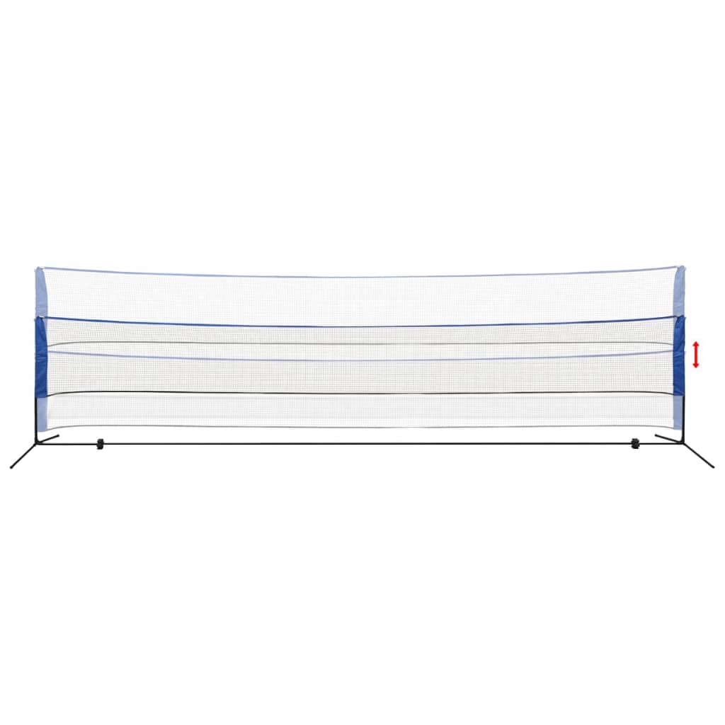 Vidaxl badmintonnet med skyttelbusser 600 x 155 cm