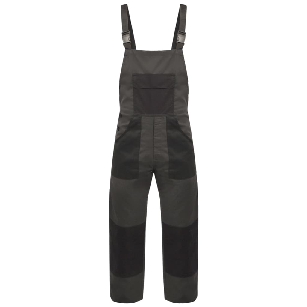 Vidaxl män Dungarees Size L Grå