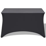 Vidaxl Table Couver Stretch Anthracite 120x60.5x74 cm 2 Sts