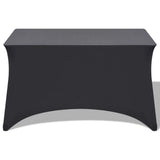 Vidaxl Table Couver Stretch Anthracite 183x76x74 cm 2 PCS