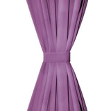 Vidaxl micro-satijnen gordijnen met lussen 140x245 cm lila 2 st