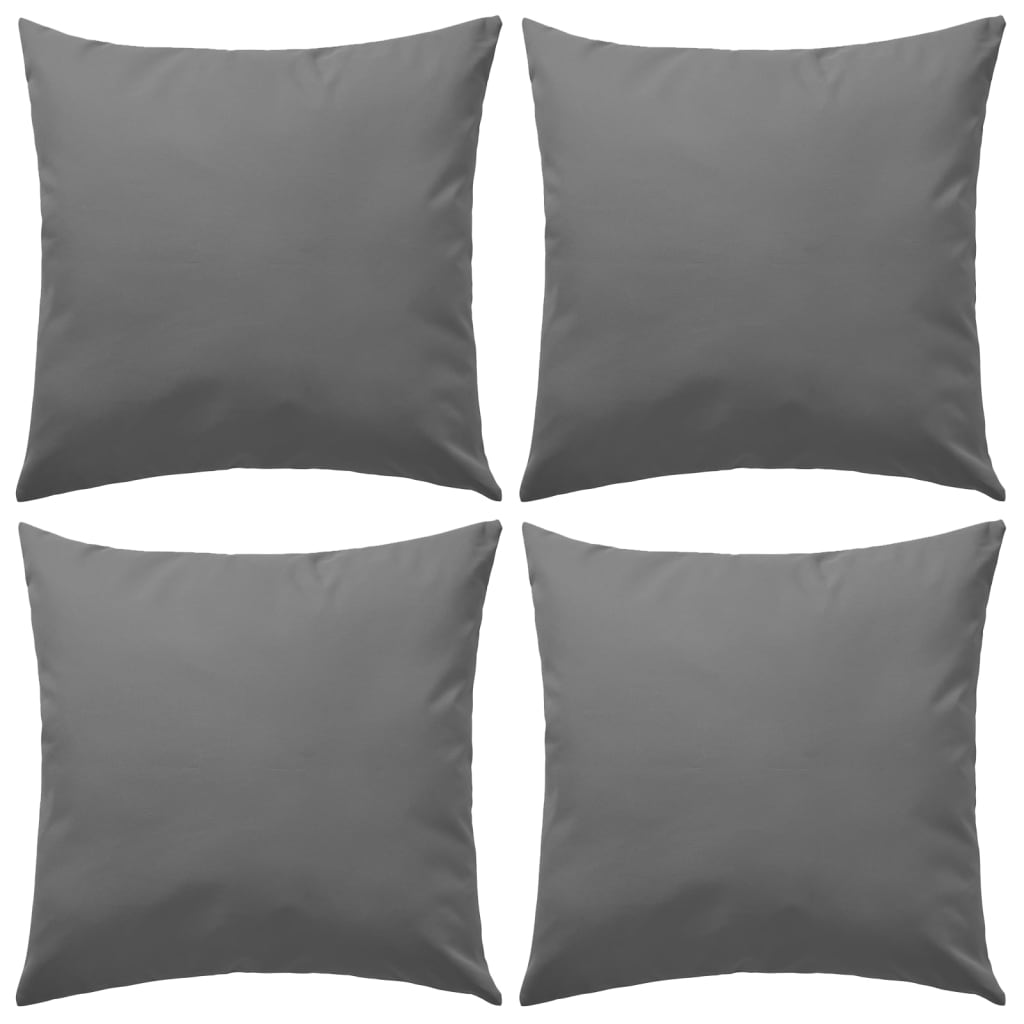 Vidaxl Outdoor -Kissen 45x45 cm grau 4 PCs