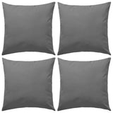 Vidaxl Outdoor -Kissen 45x45 cm grau 4 PCs