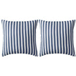 Vidaxl buitenkussens 45x45 cm gestreept marineblauw 2 st