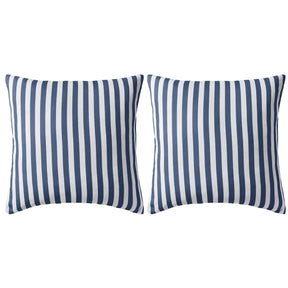Vidaxl buitenkussens 45x45 cm gestreept marineblauw 2 st