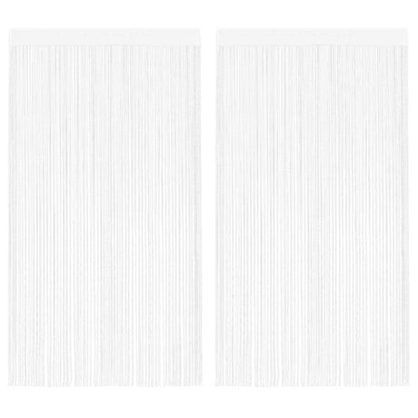 Vidaxl draadgordijnen 2 st 100x250 cm wit