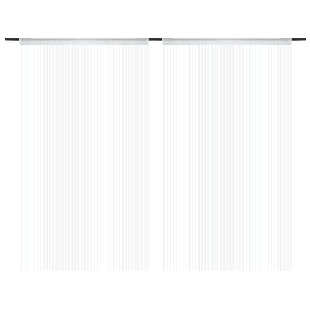 Rideaux de fil vidaxl 2 st 140x250 cm blanc