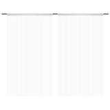 Rideaux de fil vidaxl 2 st 140x250 cm blanc