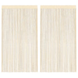 Vidaxl draadgordijnen 140x250 cm crème 2 st