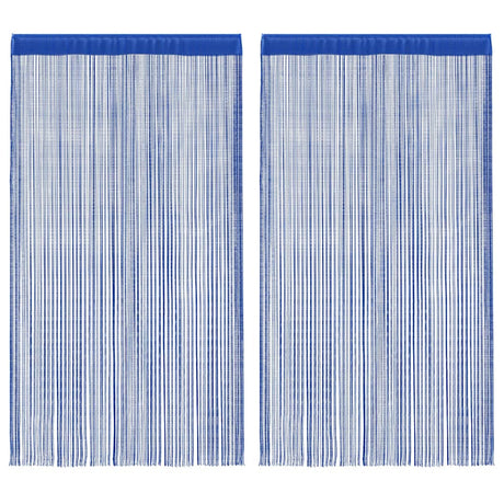 Vidaxl draadgordijnen 100x250 cm blauw 2 st