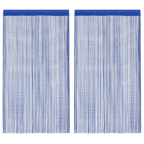 Vidaxl draadgordijnen 140x250 cm blauw 2 st