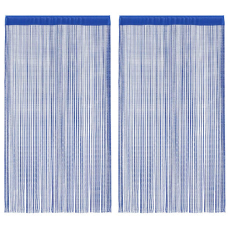 Vidaxl draadgordijnen 140x250 cm blauw 2 st