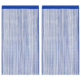 Vidaxl draadgordijnen 140x250 cm blauw 2 st