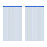 Rideaux de fil vidaxl 140x250 cm bleu 2 pcs