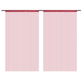 Vidaxl wire curtains 140x250 cm Wine red 2 pcs